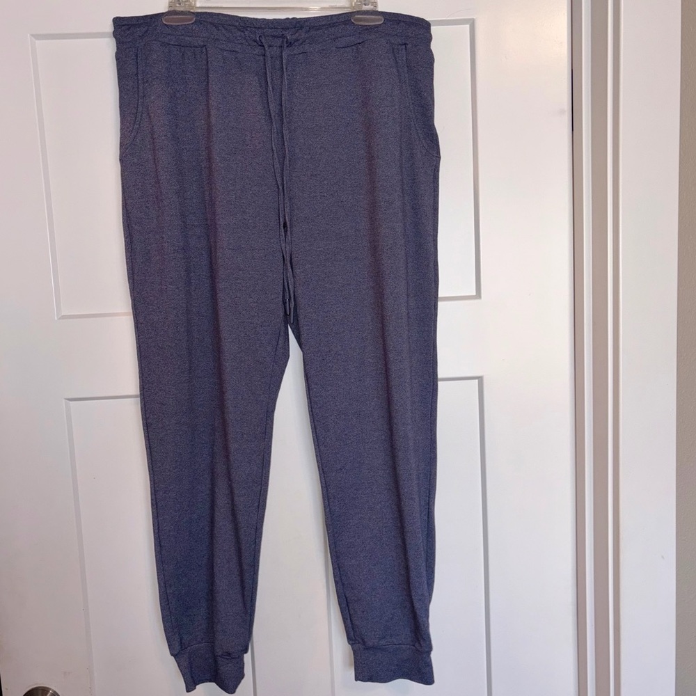 BuffBunny heathered blue joggers XL